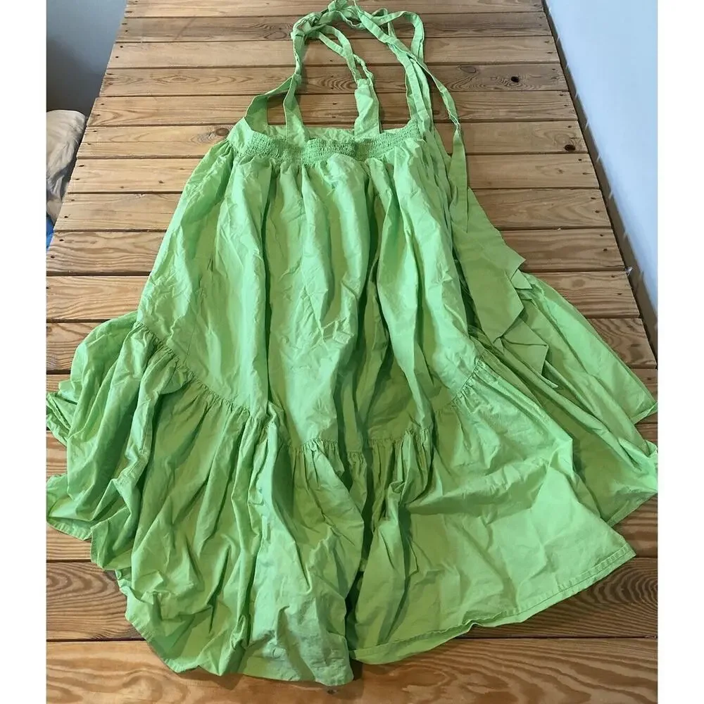 Christopher John Rogers Jumper Dress Size Small Women’s Neon Green - Picture 2 of 6